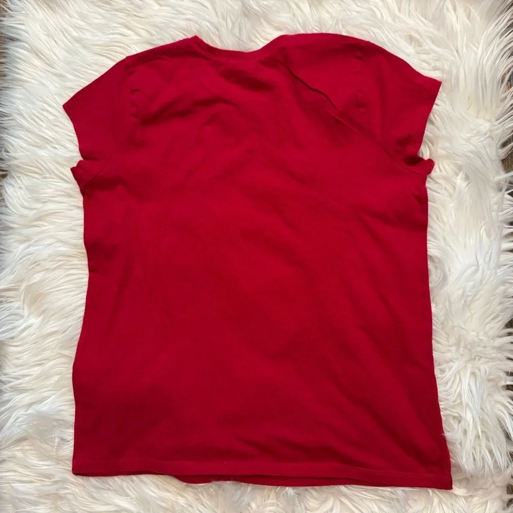 The Children’s Place Girls Cat Heart Graphic Tee‎ Red Pink Size L 10-12